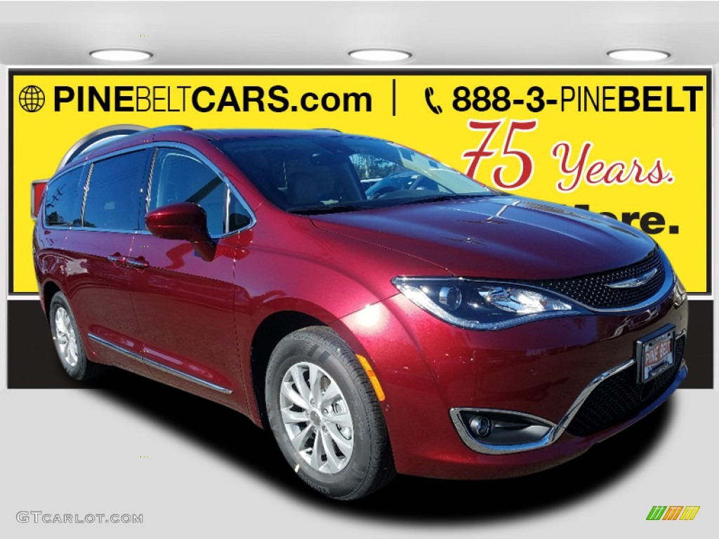 2018 Pacifica Touring L Plus - Velvet Red Pearl / Cognac/Alloy/Toffee photo #1