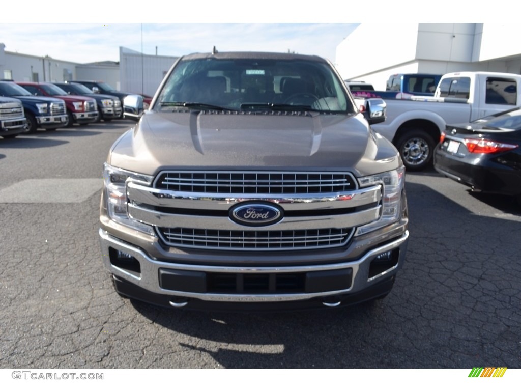 2018 F150 Lariat SuperCrew 4x4 - Stone Gray / Black photo #4