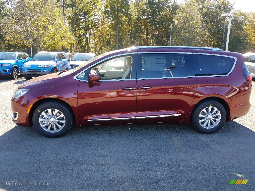 2018 Pacifica Touring L Plus - Velvet Red Pearl / Cognac/Alloy/Toffee photo #3