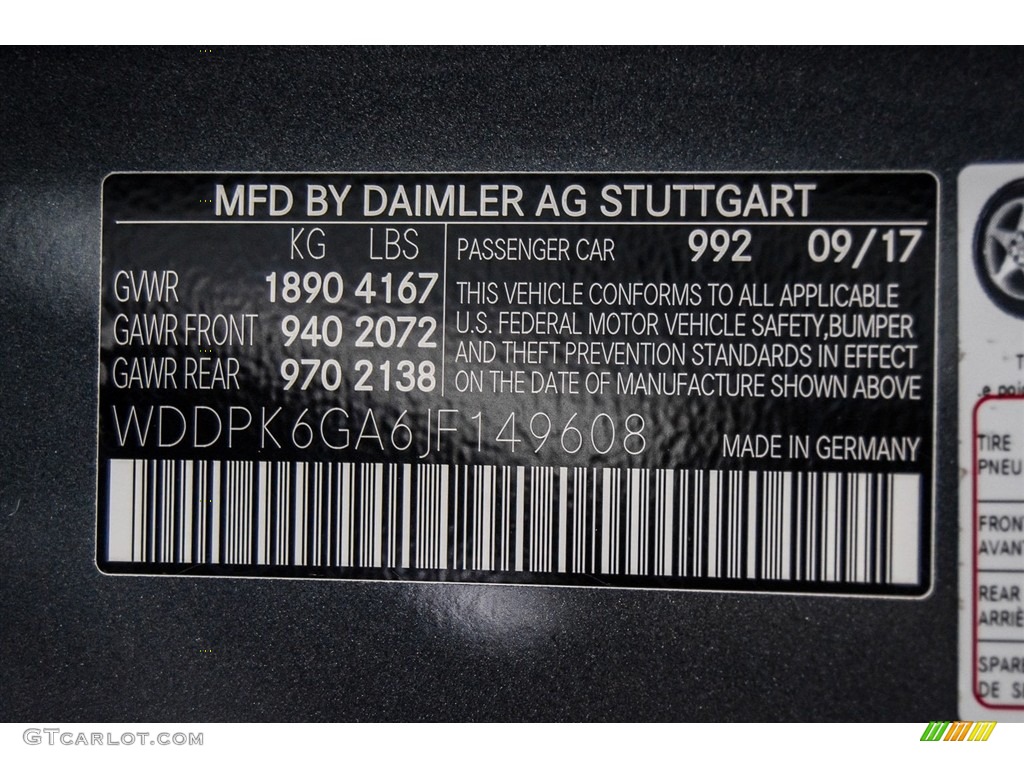 2018 SLC Color Code 992 for Selenite Grey Metallic Photo #123393448