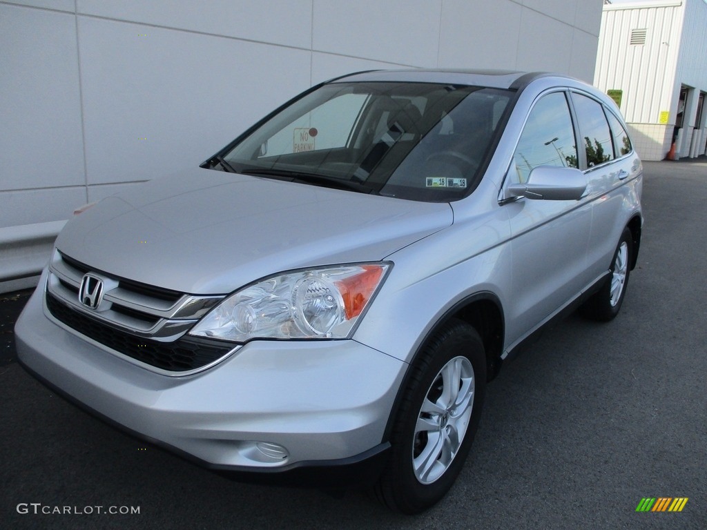 2010 CR-V EX-L AWD - Alabaster Silver Metallic / Black photo #8