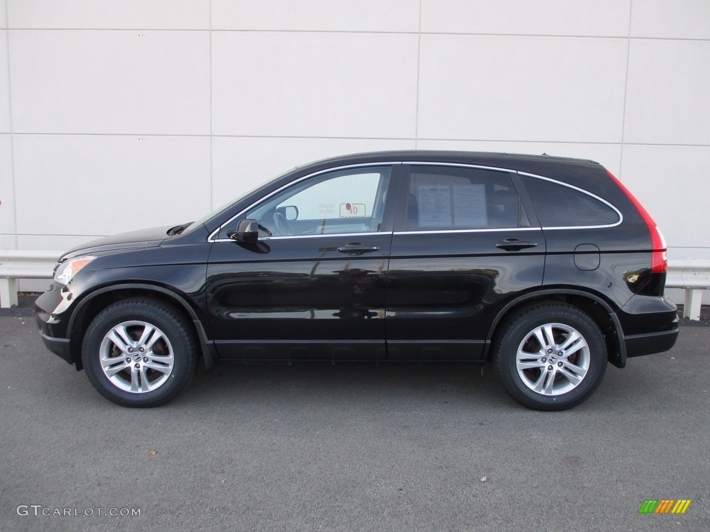 2010 CR-V EX-L AWD - Crystal Black Pearl / Black photo #2