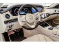 Silk Beige/Espresso Brown Dashboard Photo for 2018 Mercedes-Benz S #123395305