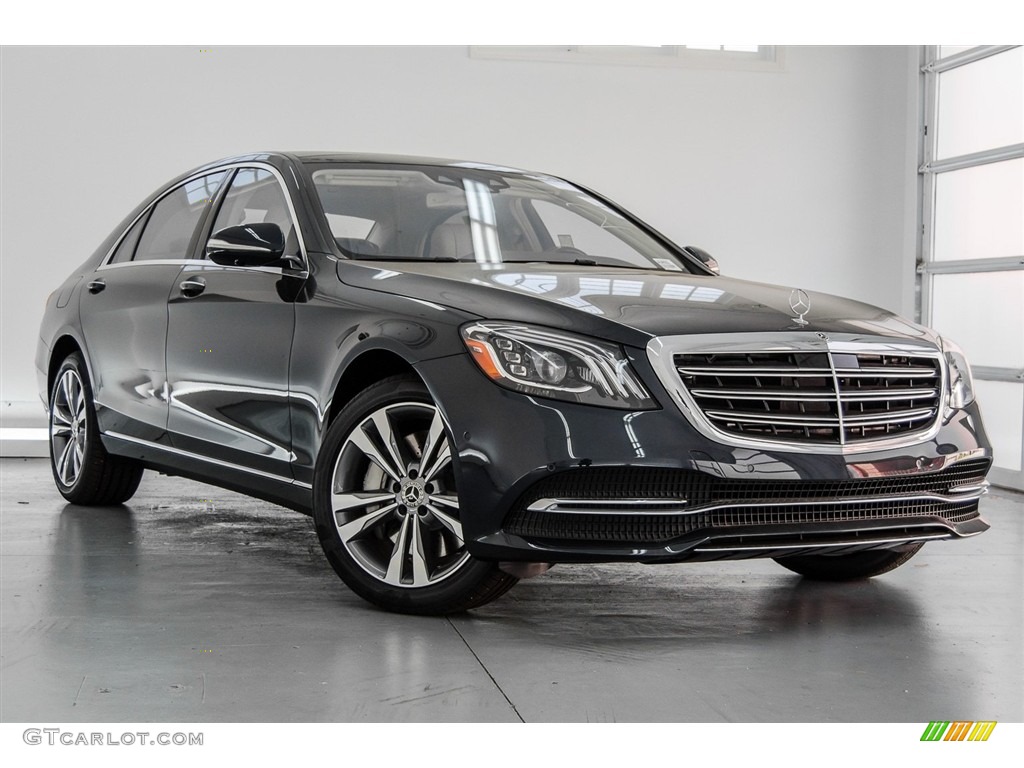 Anthracite Blue Metallic 2018 Mercedes-Benz S 450 Sedan Exterior Photo #123395431