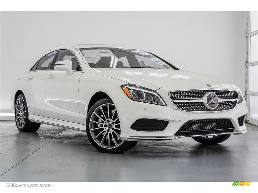 designo Diamond White Metallic 2018 Mercedes-Benz CLS 550 Coupe Exterior Photo #123396052