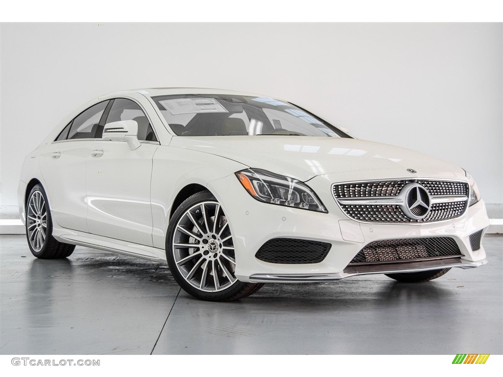 designo Diamond White Metallic 2018 Mercedes-Benz CLS 550 Coupe Exterior Photo #123396352