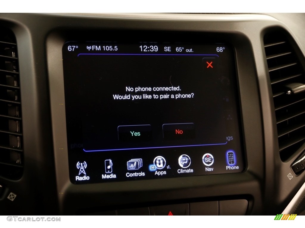 2015 Cherokee Trailhawk 4x4 - Anvil / Trailhawk Black photo #15