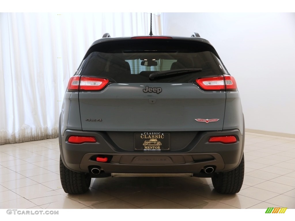 2015 Cherokee Trailhawk 4x4 - Anvil / Trailhawk Black photo #22