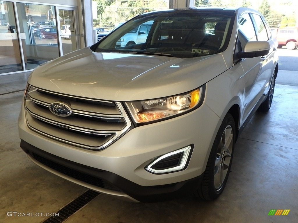 Ingot Silver 2018 Ford Edge Titanium AWD Exterior Photo #123397156