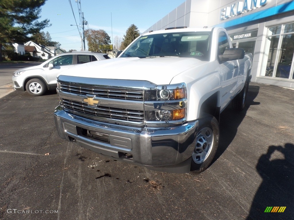 2017 Silverado 2500HD Work Truck Regular Cab 4x4 - Summit White / Dark Ash/Jet Black photo #3