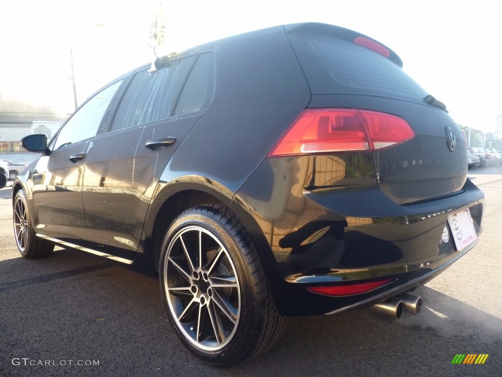 2017 Golf 4 Door 1.8T Wolfsburg - Black / Beige photo #3