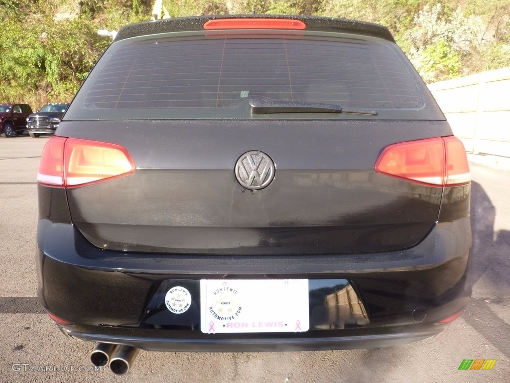 2017 Golf 4 Door 1.8T Wolfsburg - Black / Beige photo #4
