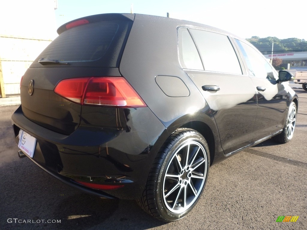 2017 Golf 4 Door 1.8T Wolfsburg - Black / Beige photo #6