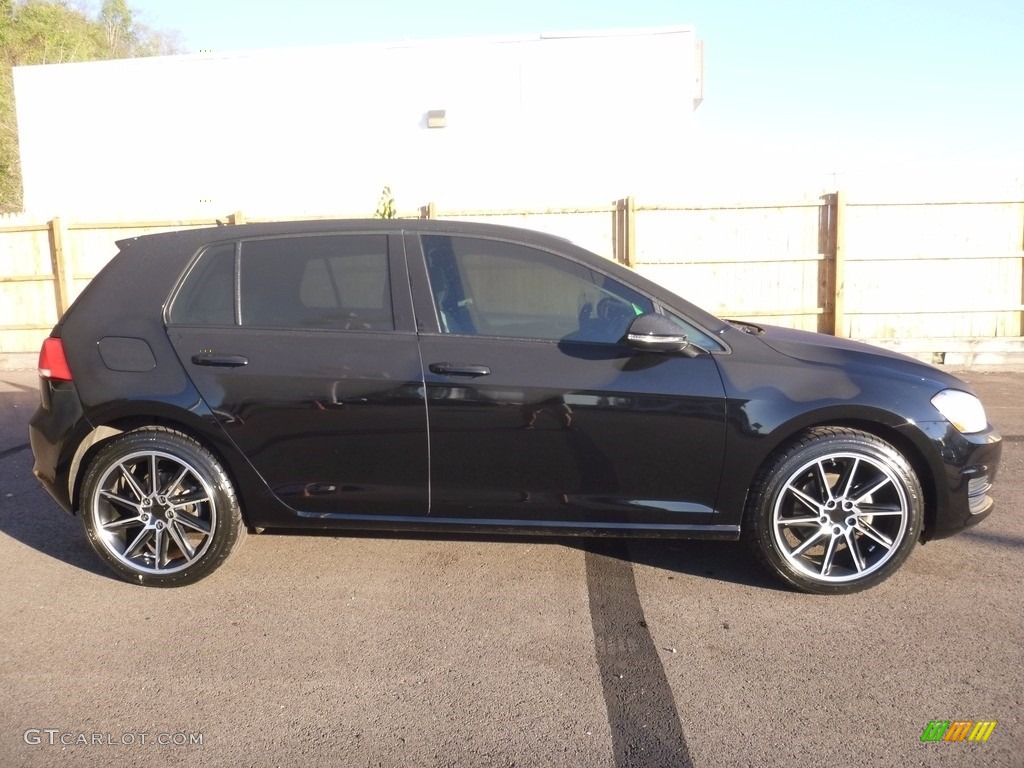 2017 Golf 4 Door 1.8T Wolfsburg - Black / Beige photo #7