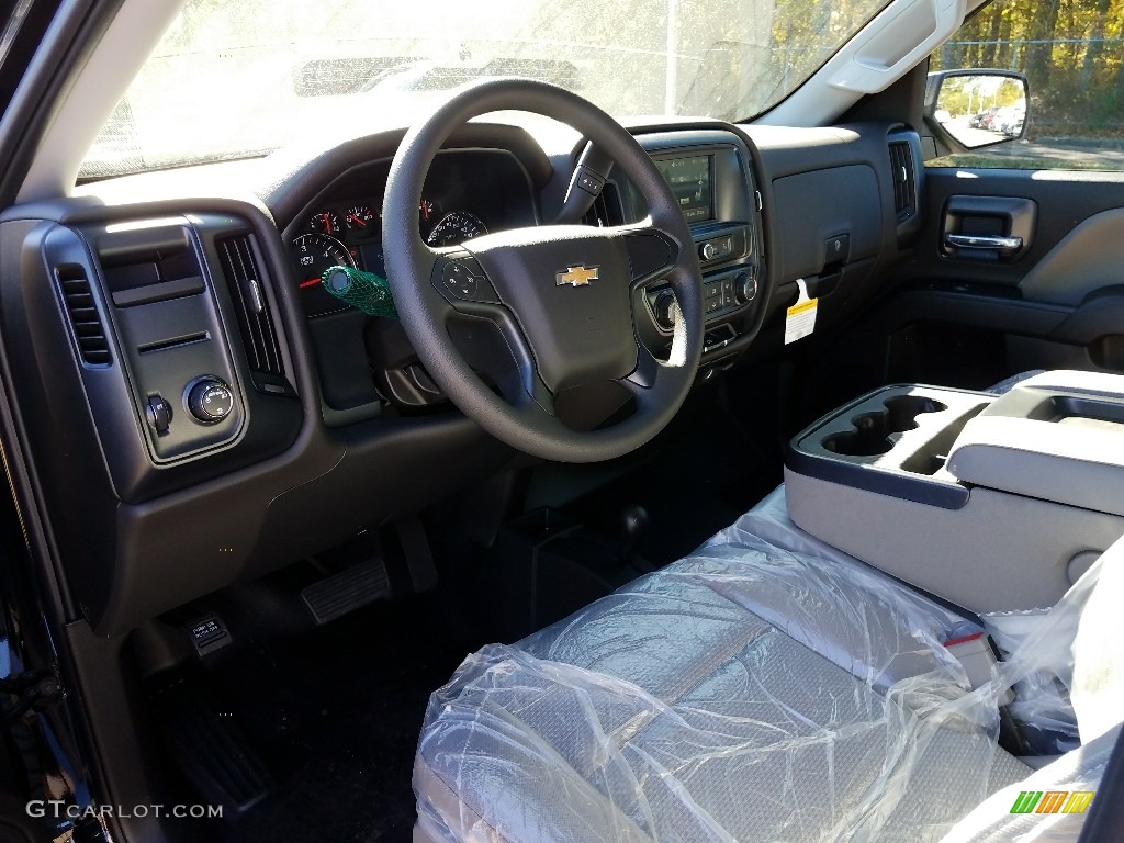 2018 Silverado 1500 Custom Crew Cab 4x4 - Black / Dark Ash/Jet Black photo #7