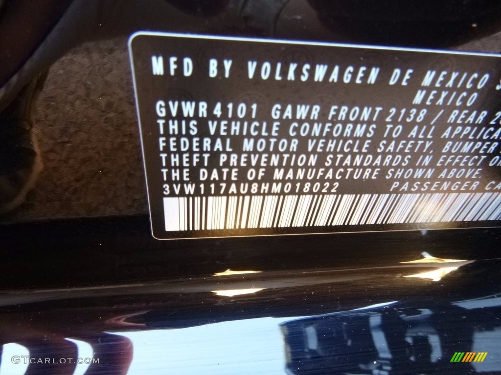 2017 Golf 4 Door 1.8T Wolfsburg - Black / Beige photo #15