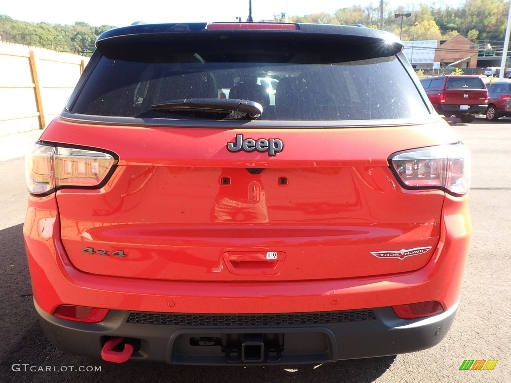 2018 Compass Trailhawk 4x4 - Spitfire Orange / Black/Ruby Red photo #4