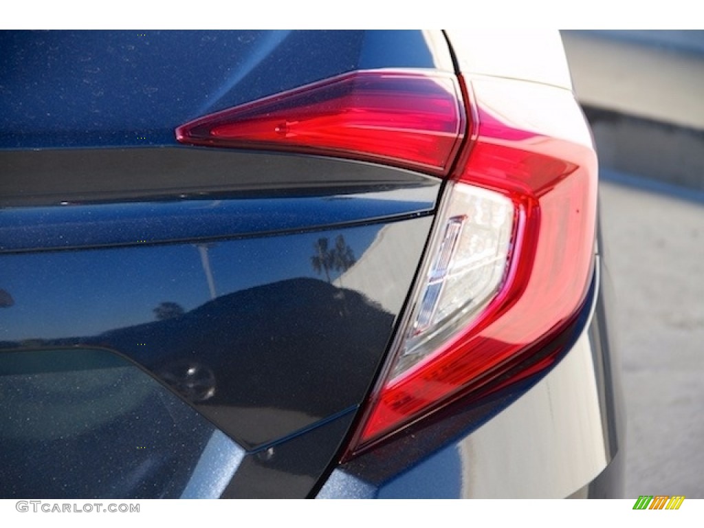 2017 Civic LX Sedan - Cosmic Blue Metallic / Gray photo #4
