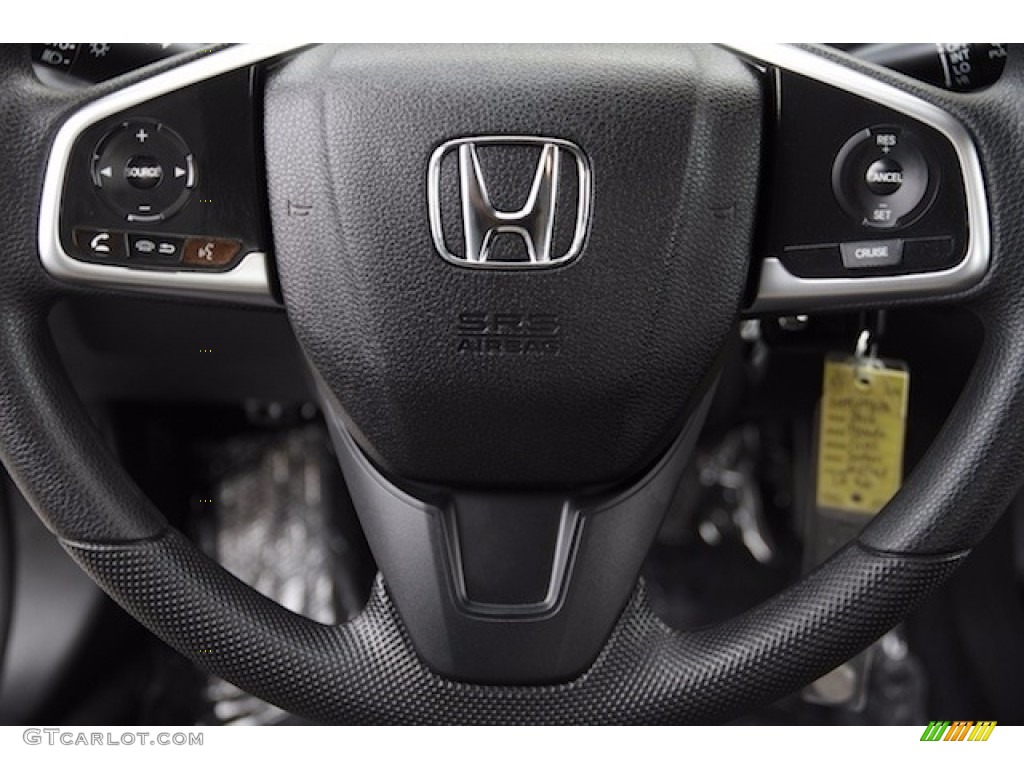 2017 Civic LX Sedan - Cosmic Blue Metallic / Gray photo #9