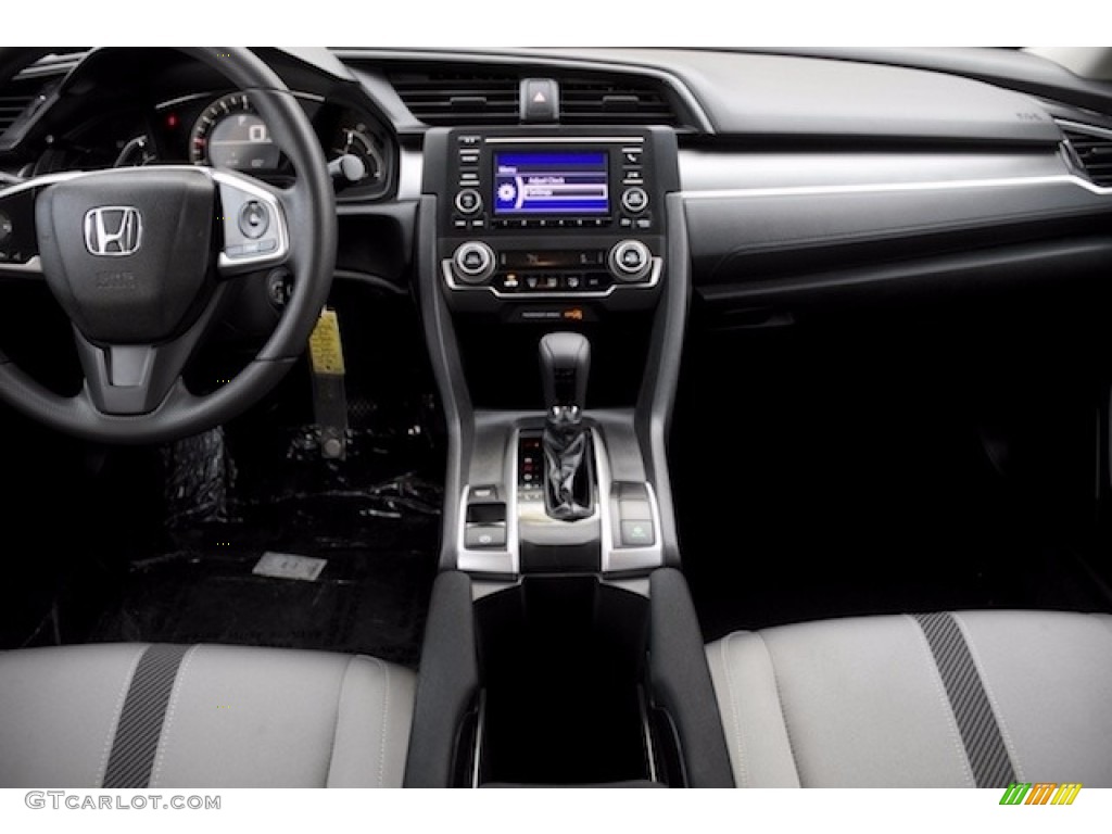 2017 Civic LX Sedan - Cosmic Blue Metallic / Gray photo #12