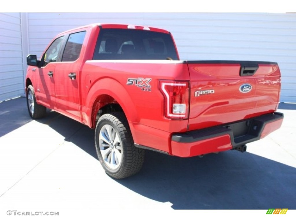 2017 F150 XL SuperCrew 4x4 - Race Red / Earth Gray photo #7