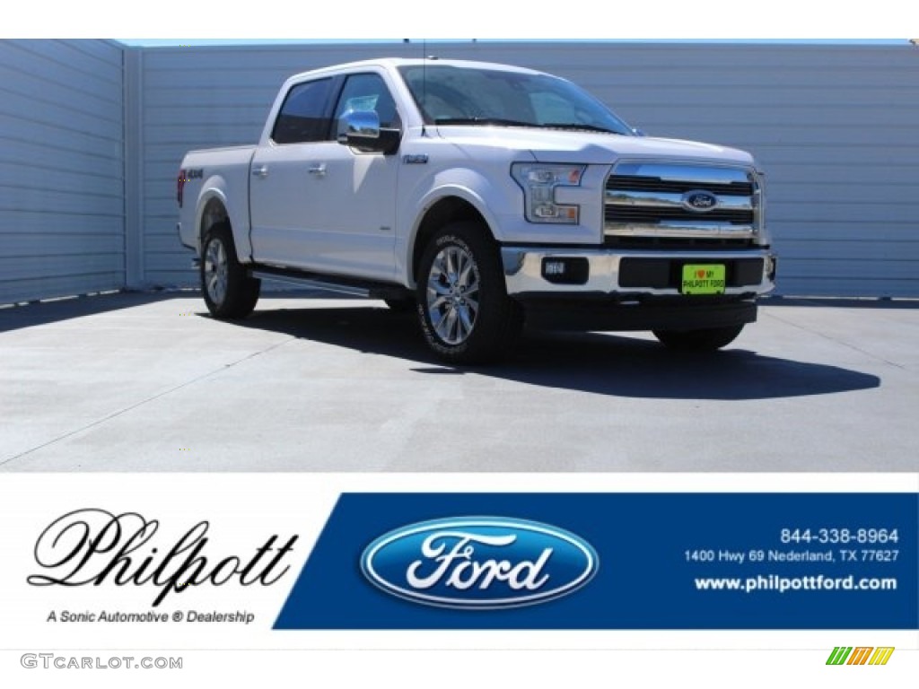2017 F150 Lariat SuperCrew 4X4 - Oxford White / Black photo #1
