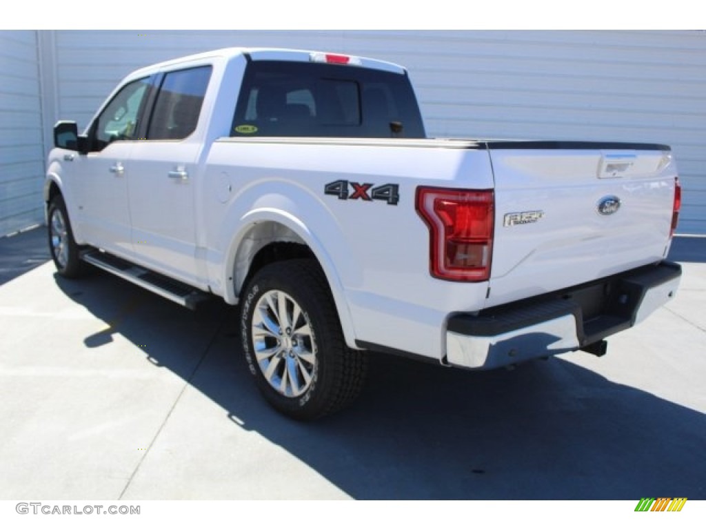 2017 F150 Lariat SuperCrew 4X4 - Oxford White / Black photo #7