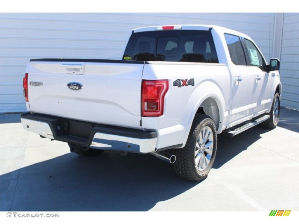2017 F150 Lariat SuperCrew 4X4 - Oxford White / Black photo #9