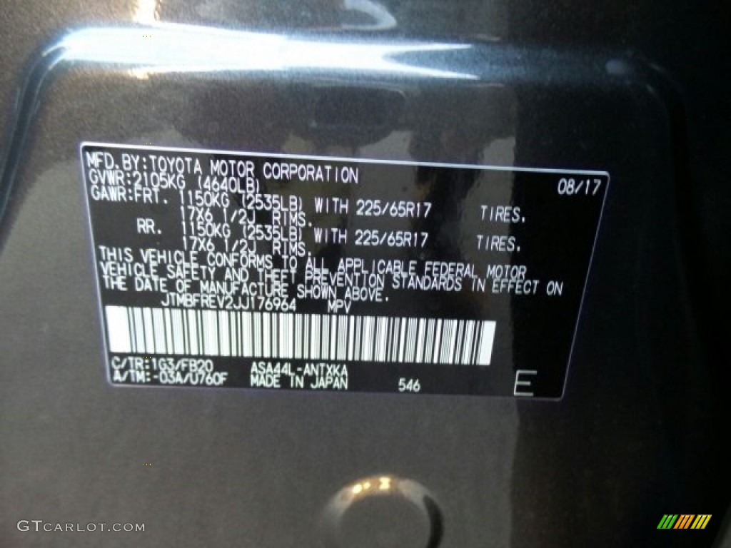 2018 RAV4 LE AWD - Magnetic Gray Metallic / Black photo #7