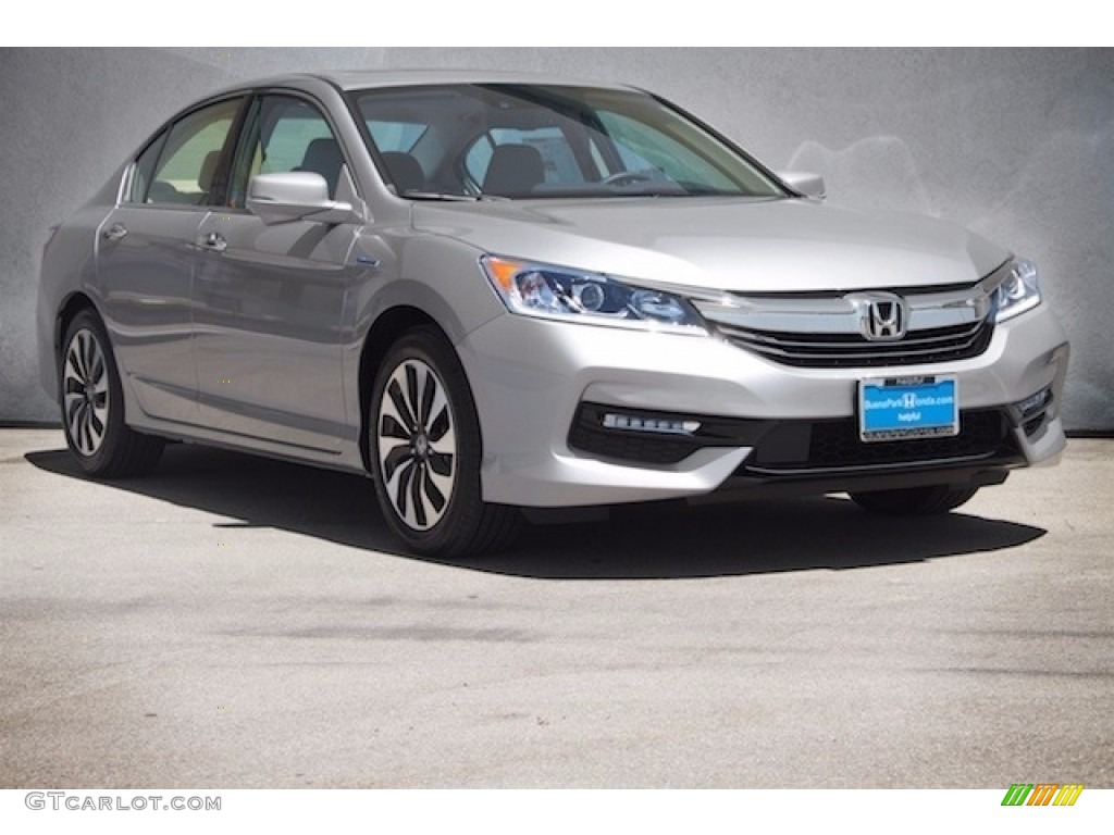 2017 Accord Hybrid EX-L Sedan - Lunar Silver Metallic / Black photo #1