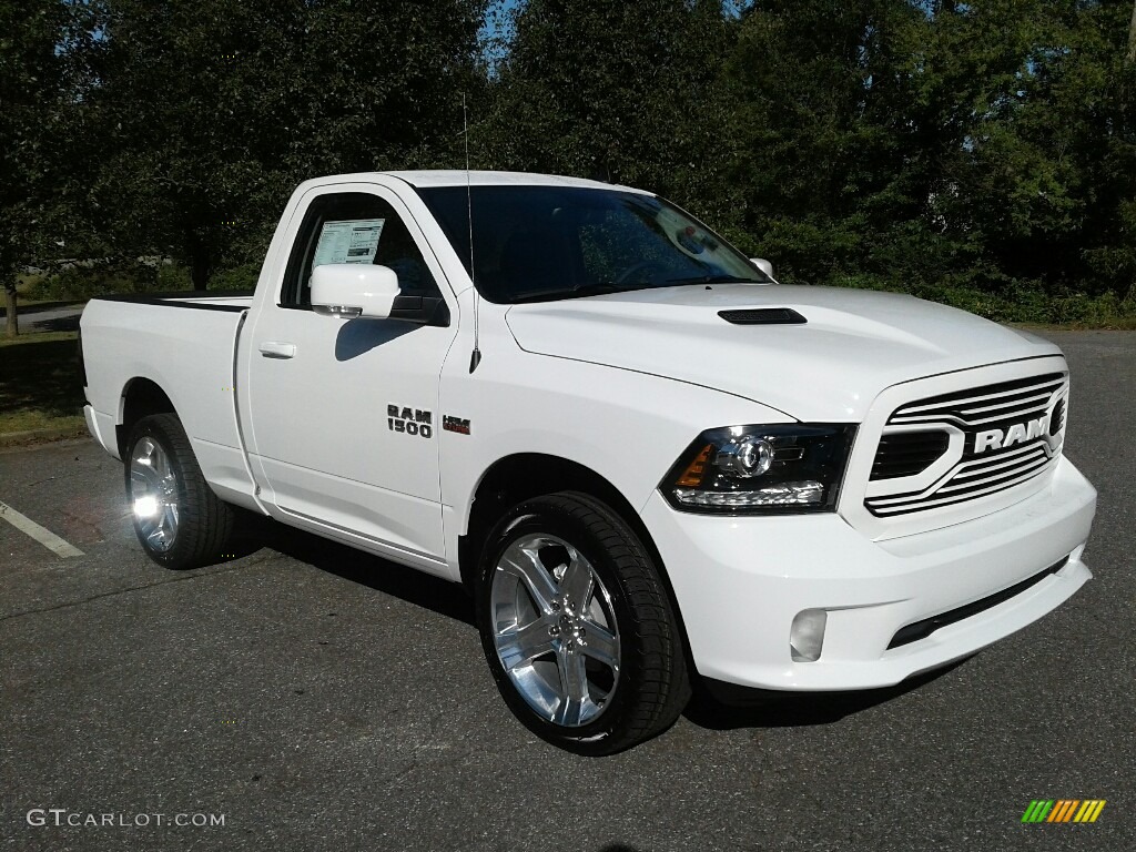 Bright White 2018 Ram 1500 Sport Regular Cab Exterior Photo #123405760