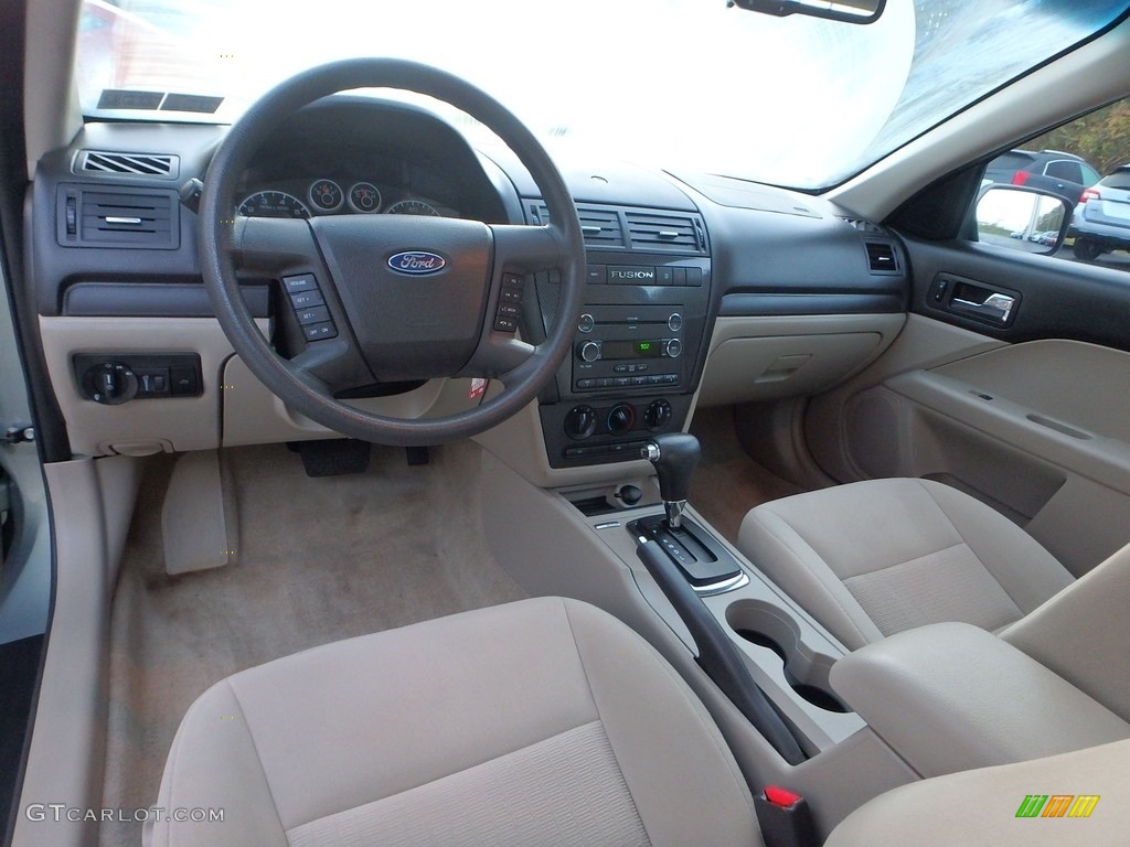 2009 Fusion SE V6 - Moss Green Metallic / Medium Light Stone photo #17