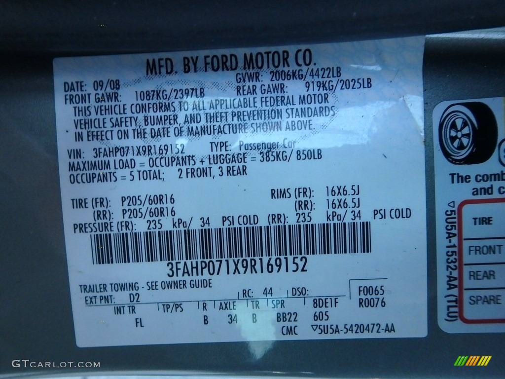 2009 Fusion SE V6 - Moss Green Metallic / Medium Light Stone photo #24