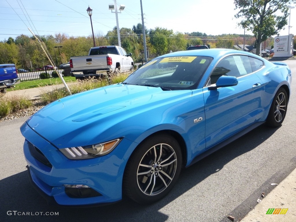 2017 Mustang GT Coupe - Grabber Blue / Ebony photo #5