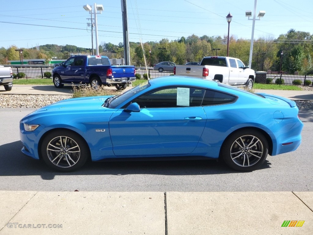 2017 Mustang GT Coupe - Grabber Blue / Ebony photo #6
