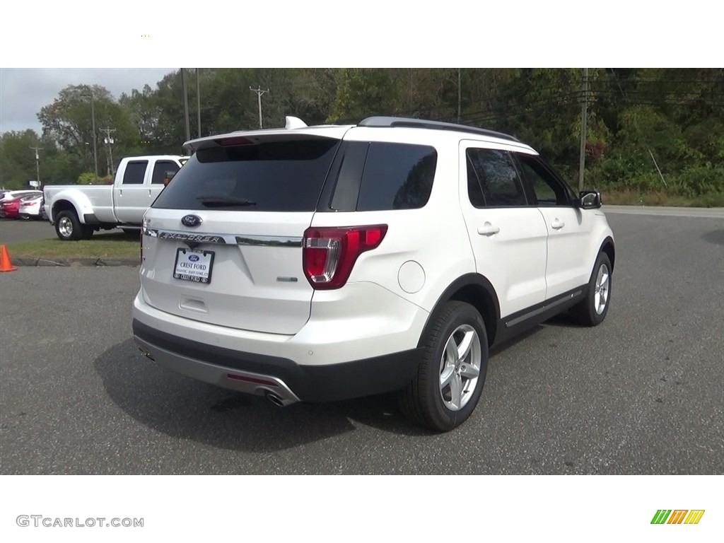 2017 Explorer XLT 4WD - White Platinum / Ebony Black photo #7