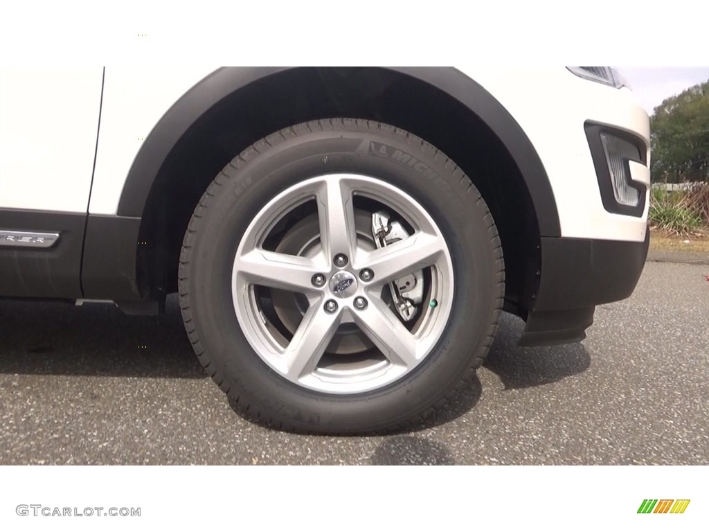 2017 Explorer XLT 4WD - White Platinum / Ebony Black photo #27