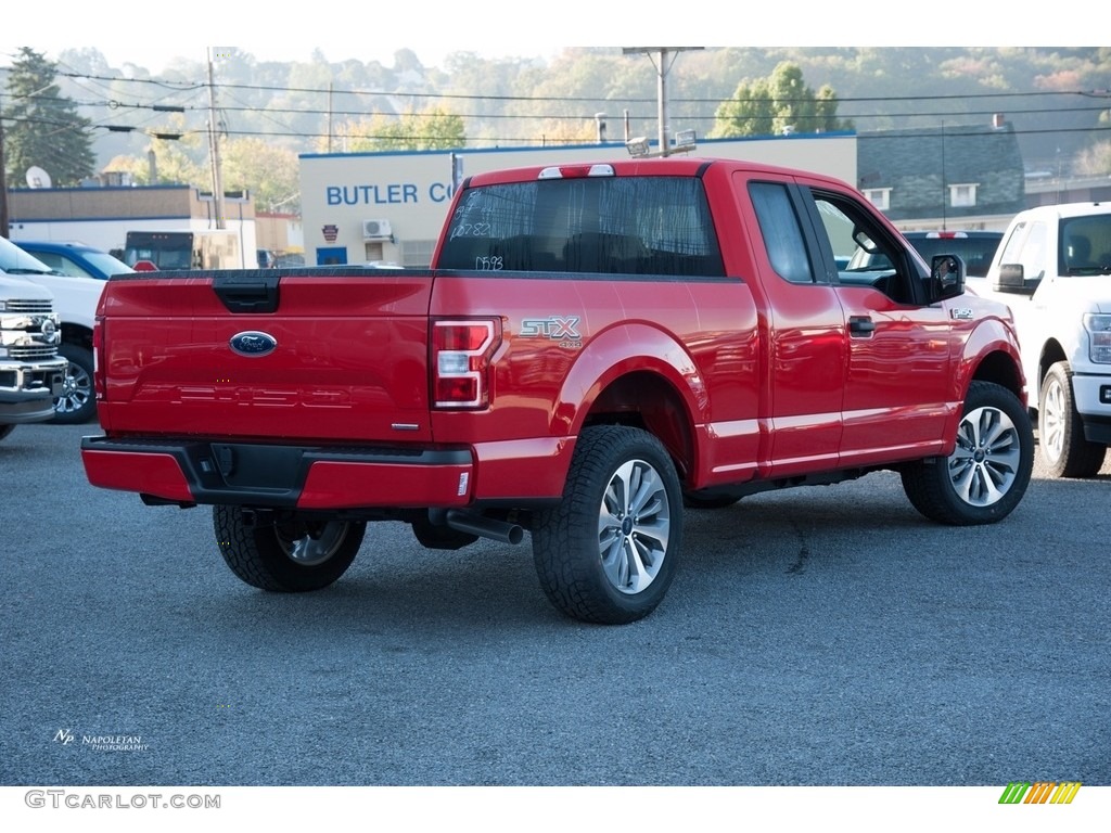 2018 F150 STX SuperCab 4x4 - Race Red / Black photo #4