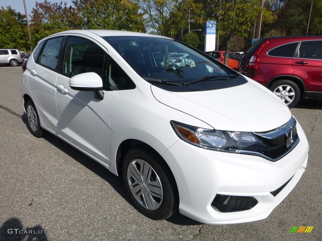 White Orchid Pearl 2018 Honda Fit LX Exterior Photo #123411592