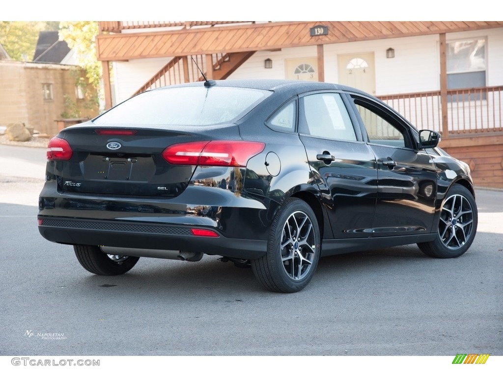 2017 Focus SEL Sedan - Shadow Black / Charcoal Black photo #3