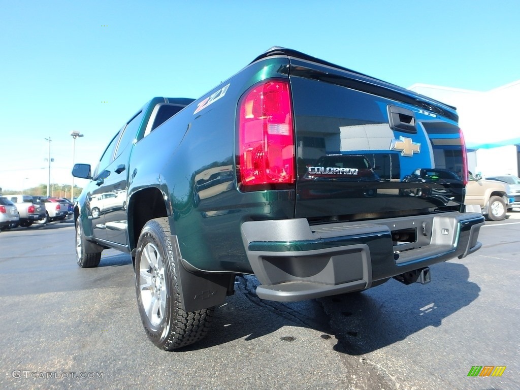 2016 Colorado Z71 Crew Cab 4x4 - Rainforest Green Metallic / Jet Black photo #5