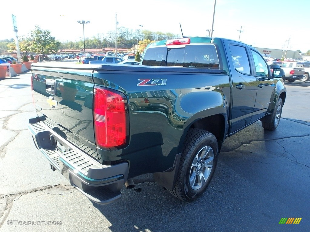 2016 Colorado Z71 Crew Cab 4x4 - Rainforest Green Metallic / Jet Black photo #7