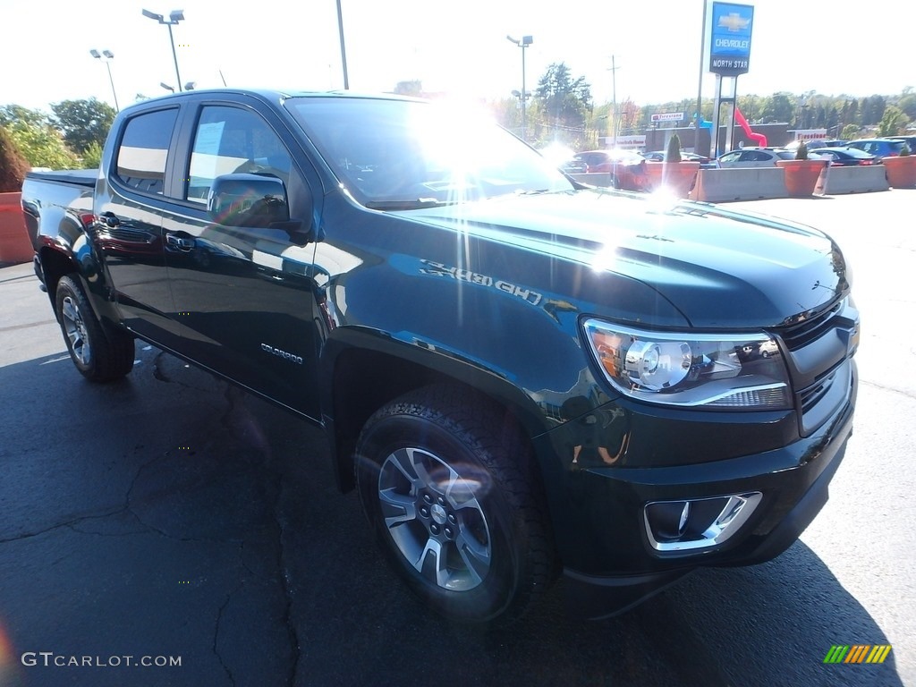 2016 Colorado Z71 Crew Cab 4x4 - Rainforest Green Metallic / Jet Black photo #10