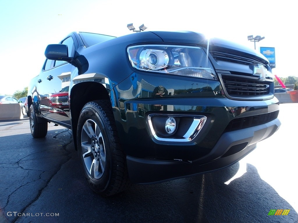 2016 Colorado Z71 Crew Cab 4x4 - Rainforest Green Metallic / Jet Black photo #11