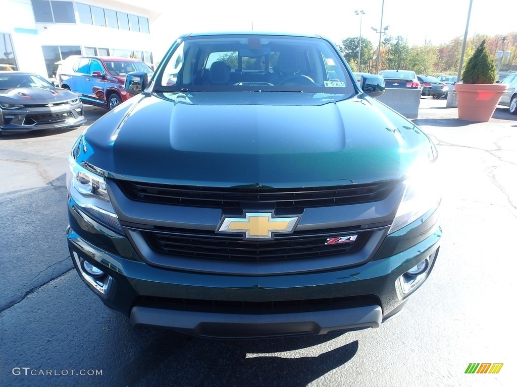 2016 Colorado Z71 Crew Cab 4x4 - Rainforest Green Metallic / Jet Black photo #12