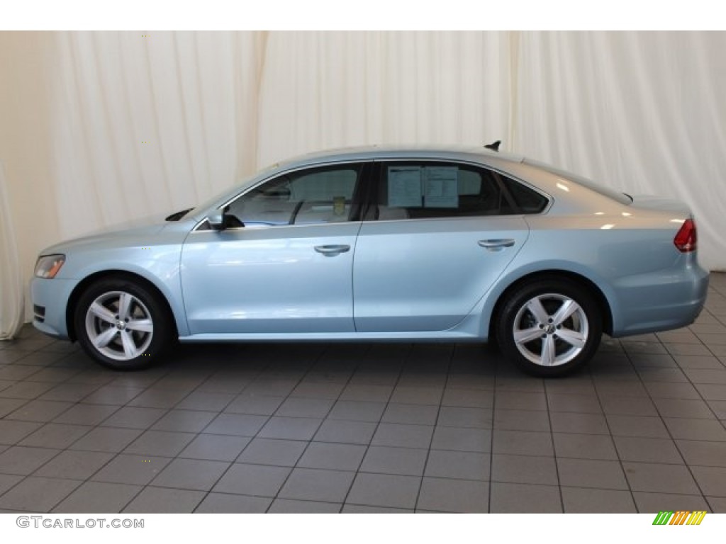 2013 Passat 2.5L SE - Glacier Blue Metallic / Cornsilk Beige photo #5