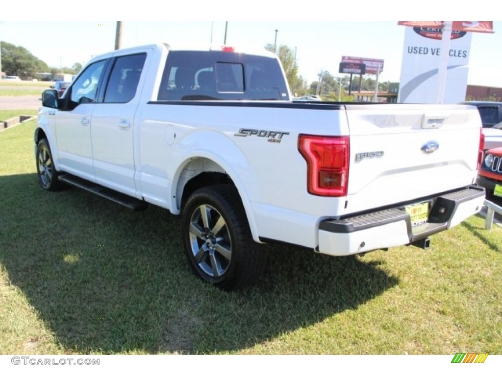 2017 F150 Lariat SuperCrew 4X4 - Oxford White / Black photo #6