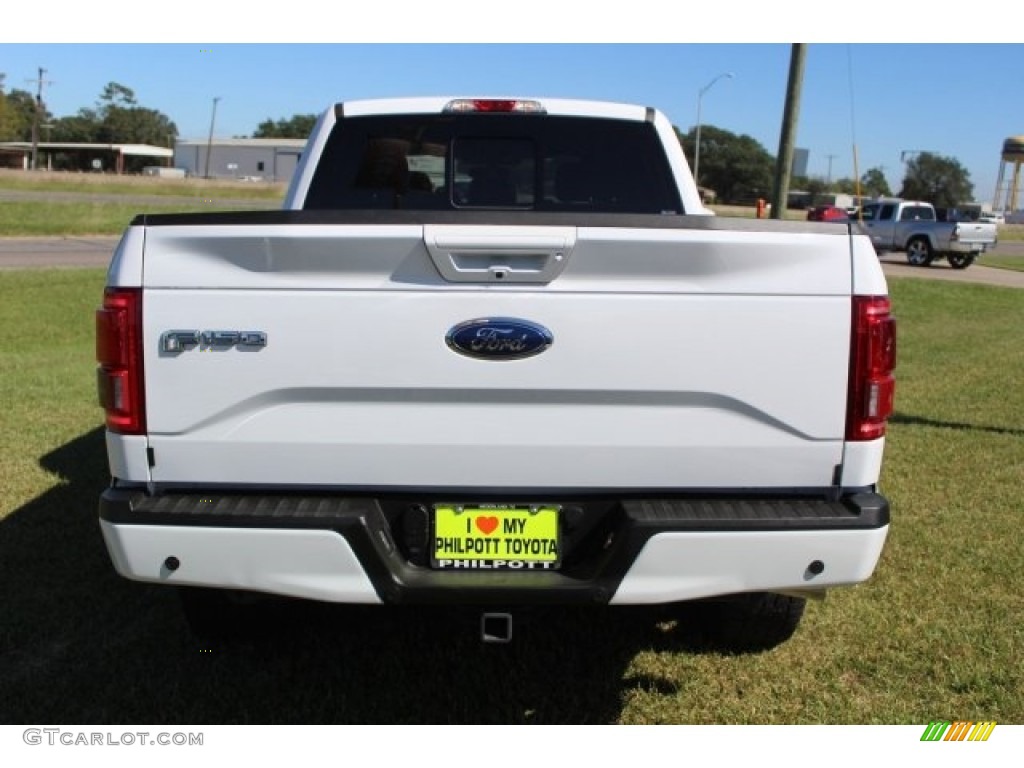 2017 F150 Lariat SuperCrew 4X4 - Oxford White / Black photo #7