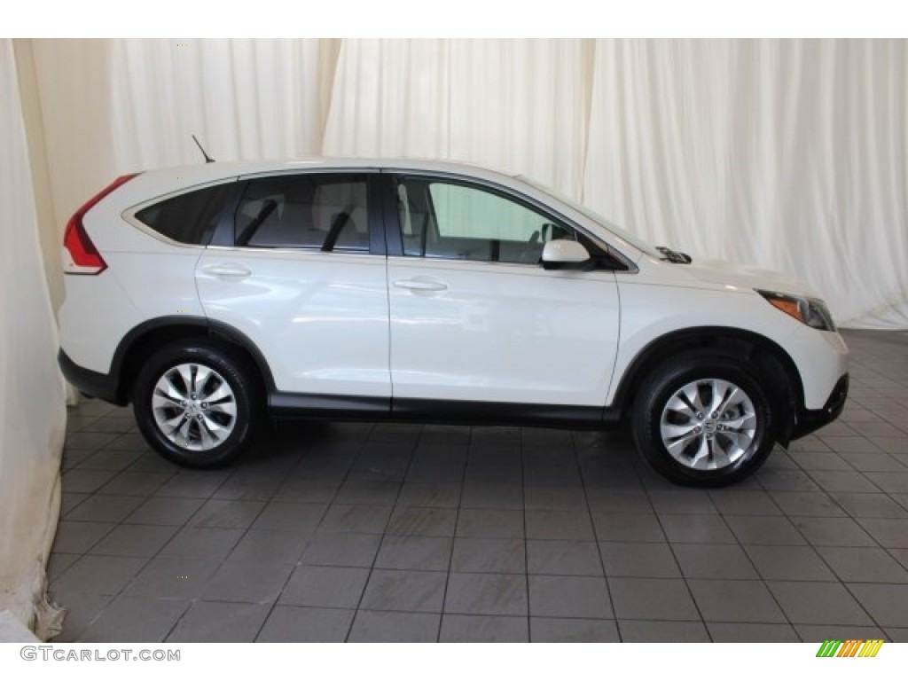 2014 CR-V EX AWD - White Diamond Pearl / Beige photo #3