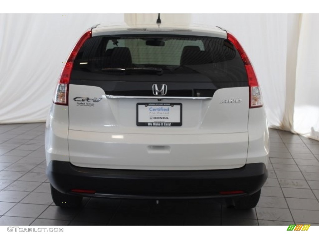 2014 CR-V EX AWD - White Diamond Pearl / Beige photo #7